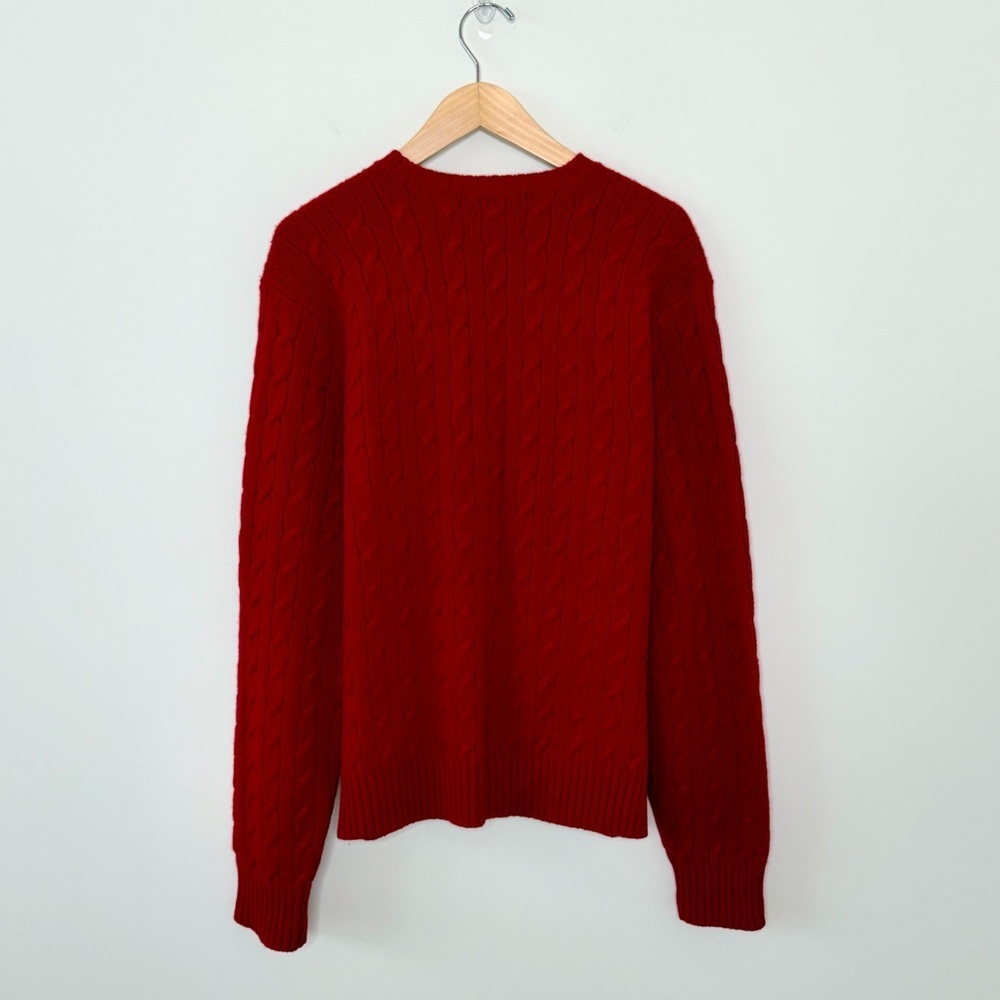 Polo Ralph Lauren Men’s Cable-Knit Wool-Angora Sweater luxury office Logo - Picture 10 of 13